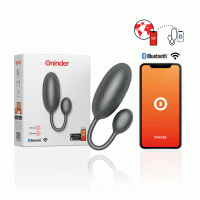 ONINDER - TOKYO VIBRATING EGG BLACK 7.5 X 3.2 CM FREE APP