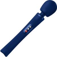 FUN FACTORY - VIM SILICONE RECHARGEABLE VIBRATING WEIGHTED RUMBLE WAND MIDNIGHT BLUE