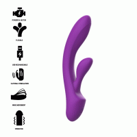 INTENSE - LUIGI RABBIT VIBRATOR LIQUID SILICONE PURPLE