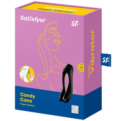 Satisfyer - Candy Cane Fingervibrator Schwarz 2