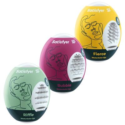 Satisfyer - 3 Masturbator Eier Riffle, Bubble &Amp; Fierce 1