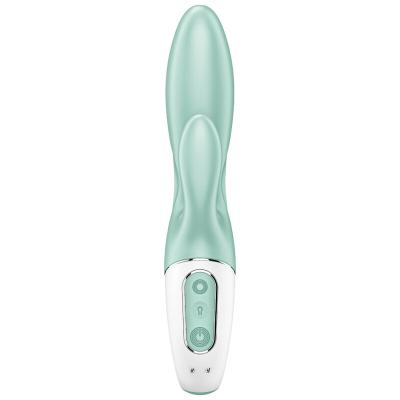 Satisfyer - Air Pump Bunny 5+ Aufblasbare Kaninchenvibrator-App Grün 2