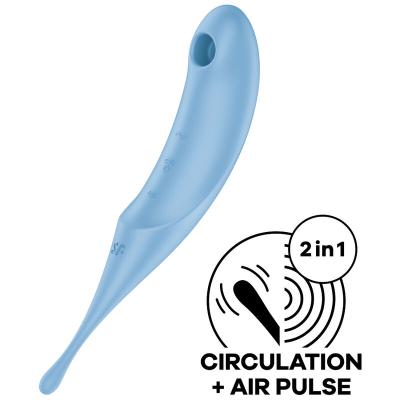 Satisfyer - Twirling Pro Air Pulse Stimulator &Amp; Vibrator Blau 1