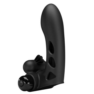 Pretty Love - Orlando Schwarze Vibrator-Fingerhülle 2