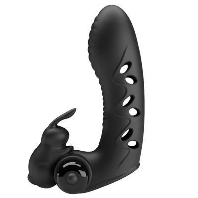 Pretty Love - Vance Black Rabbit Vibrator Fingerabdeckung 1