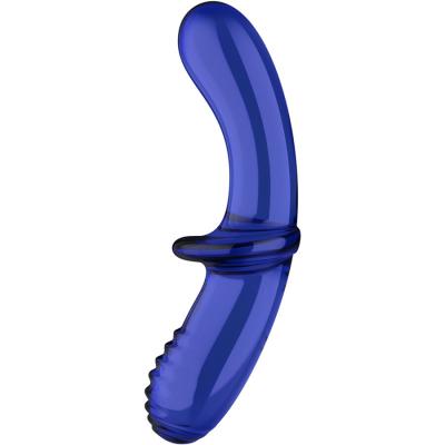 Satisfyer - Doppel Kristall Dildo Blau 1