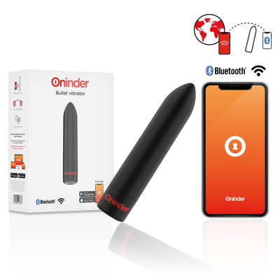 Oninder - Berlin Bullet Vibrator Schwarz 9 Modi 8,5 X 2 Cm - Kostenlose App 2