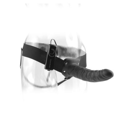 Fetish Fantasy Series - 19 Cm Vibrierender Hohl-Strap-On Schwarz 2