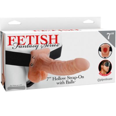 Fetish Fantasy Series - 7 Hohl Strap-On Mit Bllen 17,8 Cm Fleisch 2