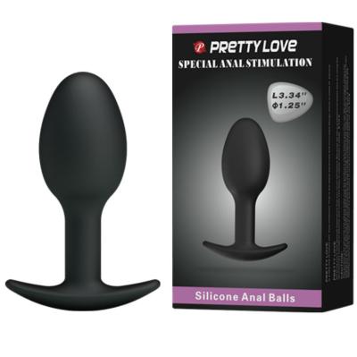 Pretty Love - Silikon Analplug 6.5 Cm Schwarz 2