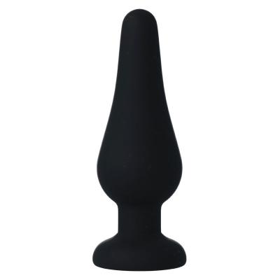 Intense - Analplug Pipo M Schwarzes Silikon 11 Cm 2