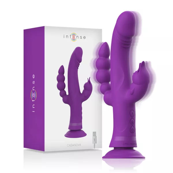 Intense - Casanova Rabbit Silikonvibrator Dreifachmotor Lila 2